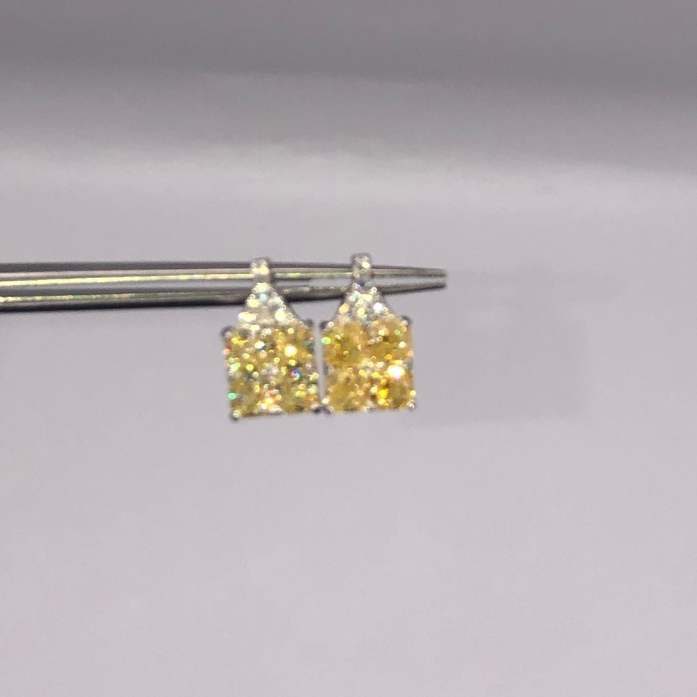2ct Canary Earrings - Picture 7 of 12